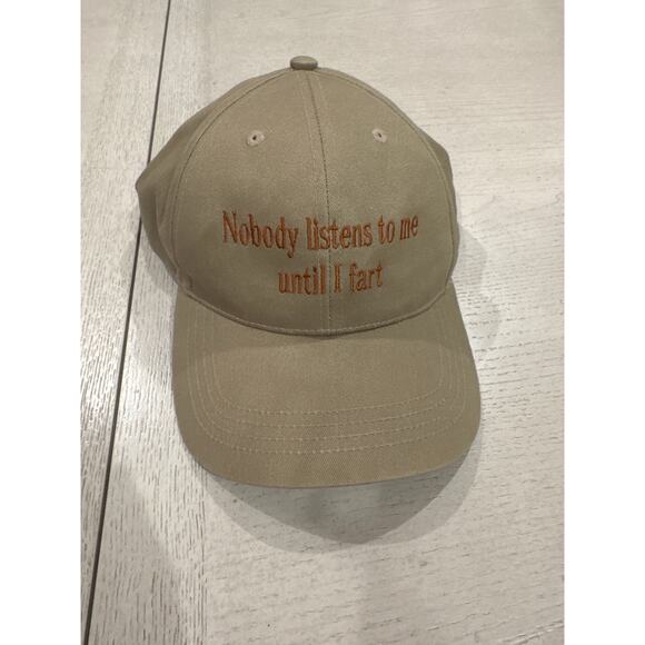 Nobody Listens Until I Fart Grandpa Grandpacore Gag Gift Hat Baseball Cap - Picture 1 of 4